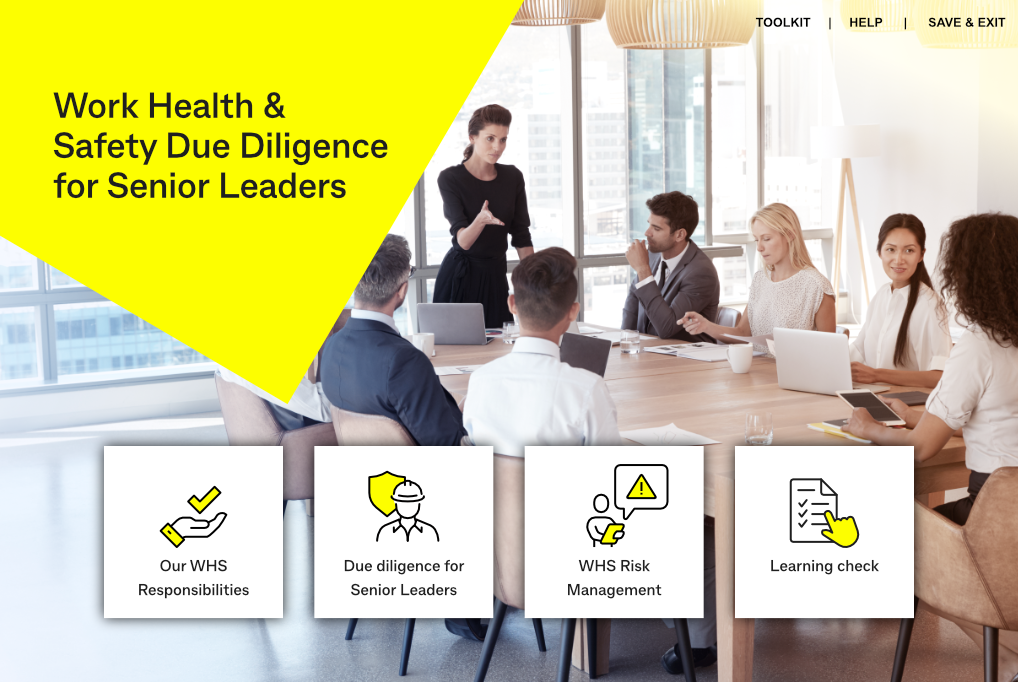 Work Health & Safety Due Diligence for Senior Leaders